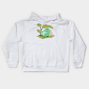 Napping Cow-Frog Kids Hoodie